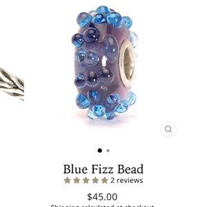 Trollbeads Blue and Purple Bead Charm
